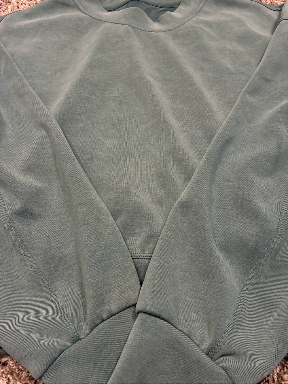 Lululemon Perfectly Oversized Crop Crew Soft Stream Sweatshirt - Picture 7 of 12